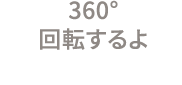 360°回転するよ