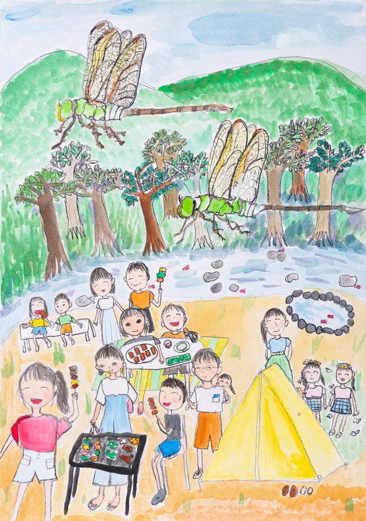 小学4年生の部 入賞作品：トンボ絵画コンクール