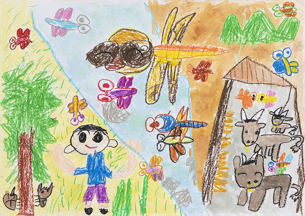 小学1年生の部入賞作品 | WELOVEトンボ絵画コンクール